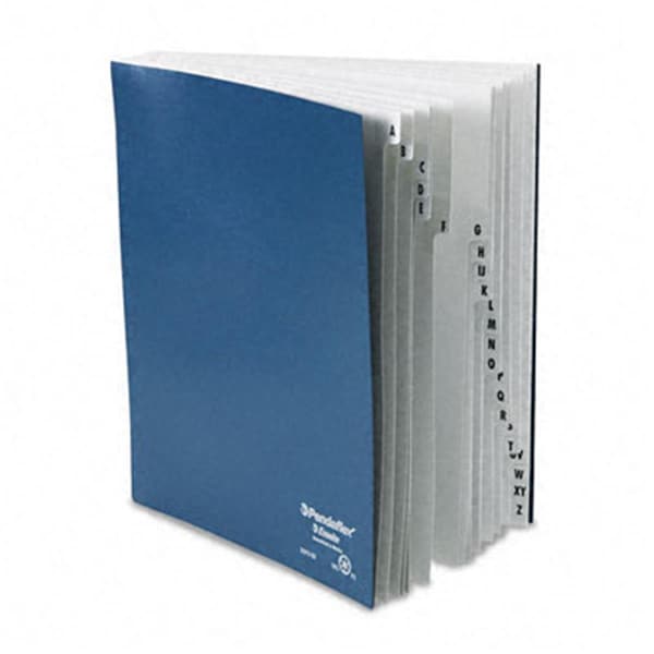 Esselte Pendaflex Desk File 1-31 Index Letter Size Acrylic-Coated Pressboard Black/Blue DDF3OX - main